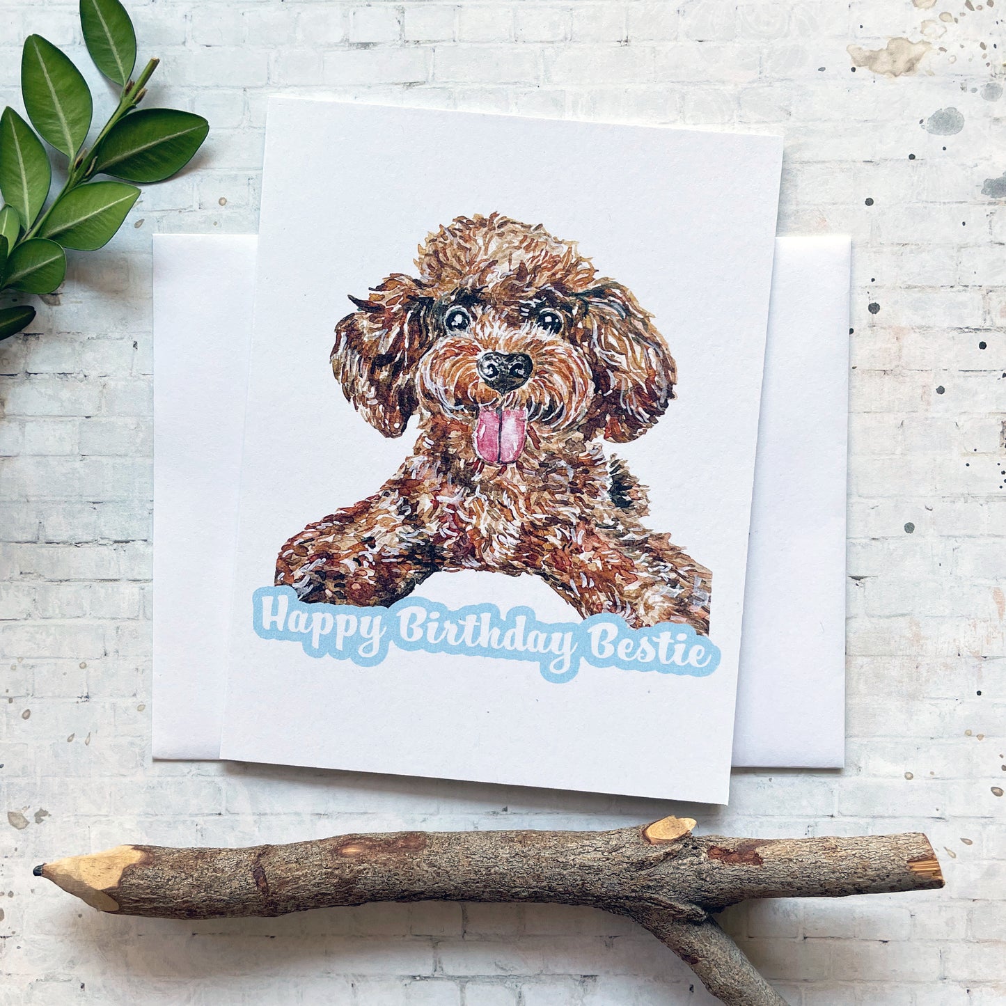 Poodle Bestie Birthday Card