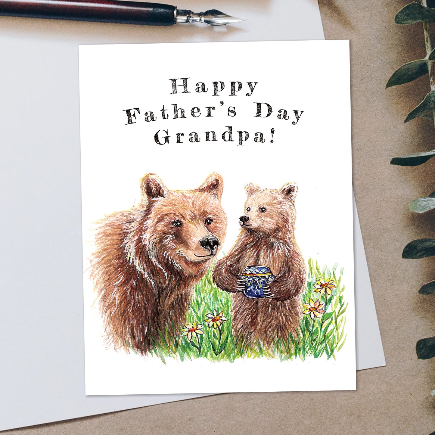 Happy Father's Day Bears Card